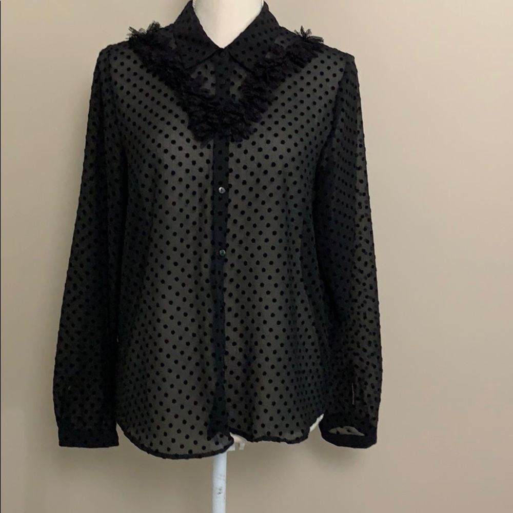 Zara black dress shirt